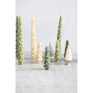 Unscented Tree Shaped Taper Candles, Set of 2 Candles Creative Co-Op
