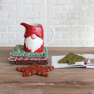Melange Cotton Crocheted Pot Holder Kitchen Textiles Creative Co-Op