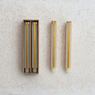 Unscented Package Shaped Taper Candles in Box Candles Creative Co-Op