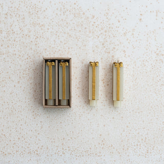 Unscented Package Shaped Taper Candles in Box