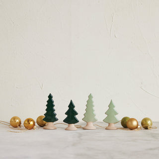 Stoneware Tree with Unglazed Base