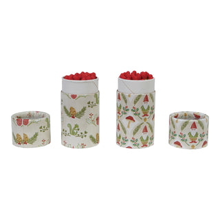 Safety Matches in Tube Matchbox with Seasonal Pattern Matches Creative Co-Op