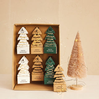 LED String Lights on Tree Shaped Display Cards