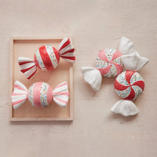 Oversized Foam Candy Ornaments with Glitter & Beads Ornaments Creative Co-Op