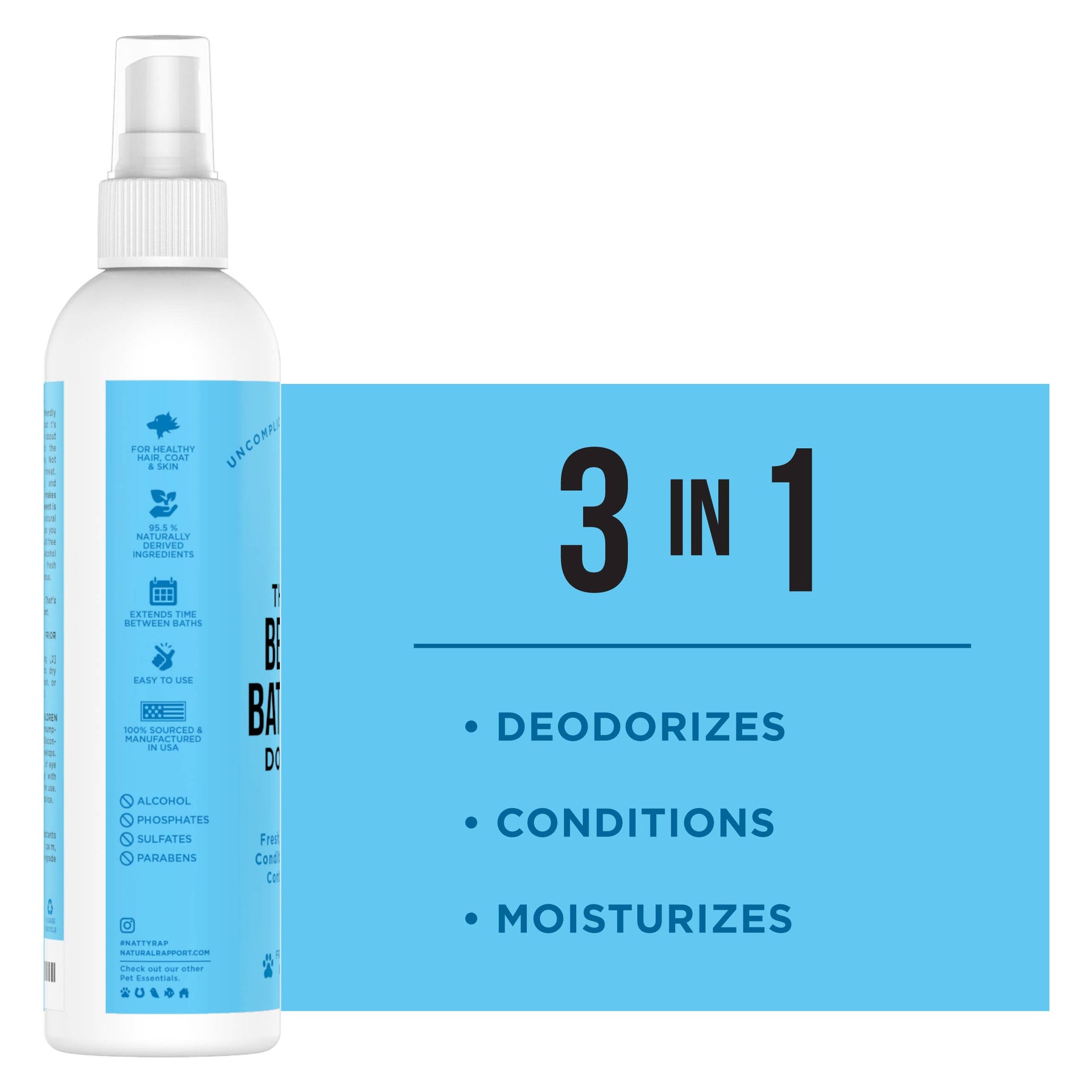 The Only Between Bath Spray Dogs Need - Amber & Sandalwood Natural Rapport