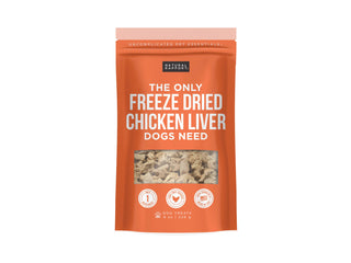The Only Freeze Dried Chicken Liver Dogs Need Natural Rapport 8 oz bag