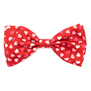 Cupid Bow Tie The Worthy Dog Red Small