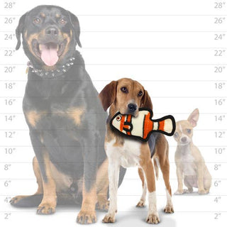 Tuffy Ocean Jr Fish - Orange, Durable, Squeaky Dog Toy Tuffy Dog Toys - VIP Products