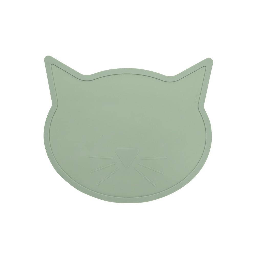 Silicone Placemat | Cat Head Jade Speckle and Spot by Ore’ Originals