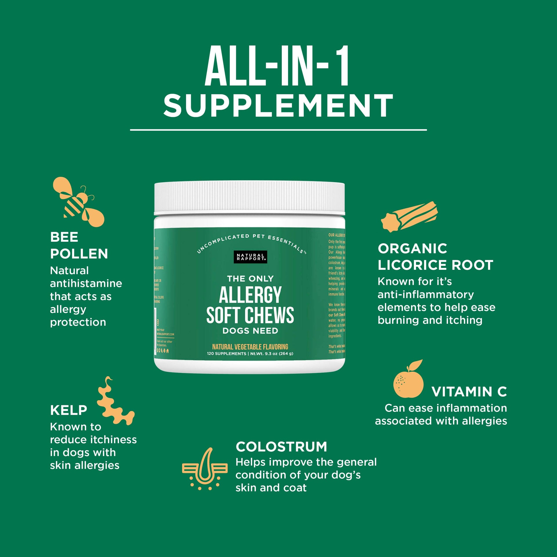 The Only Allergy Soft Chews Dogs Needs Natural Rapport