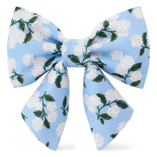 Rifle Paper Co. x TFD Hydrangea Spring Lady Dog Bow The Foggy Dog