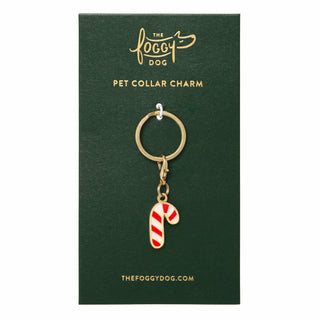 Candy Cane Collar Charm The Foggy Dog