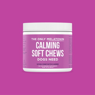 The Only Melatonin Calming Soft Chews Dogs Need Natural Rapport 120 count jar