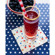 Blue Stars Paper Table Runner  My Mind’s Eye   