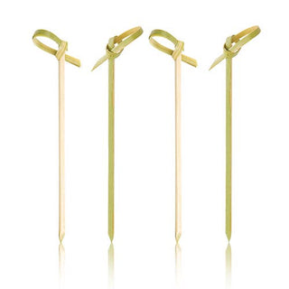 Party Disposable Knotted Bamboo Appetizer Picks - Asst Sizes TRUE
