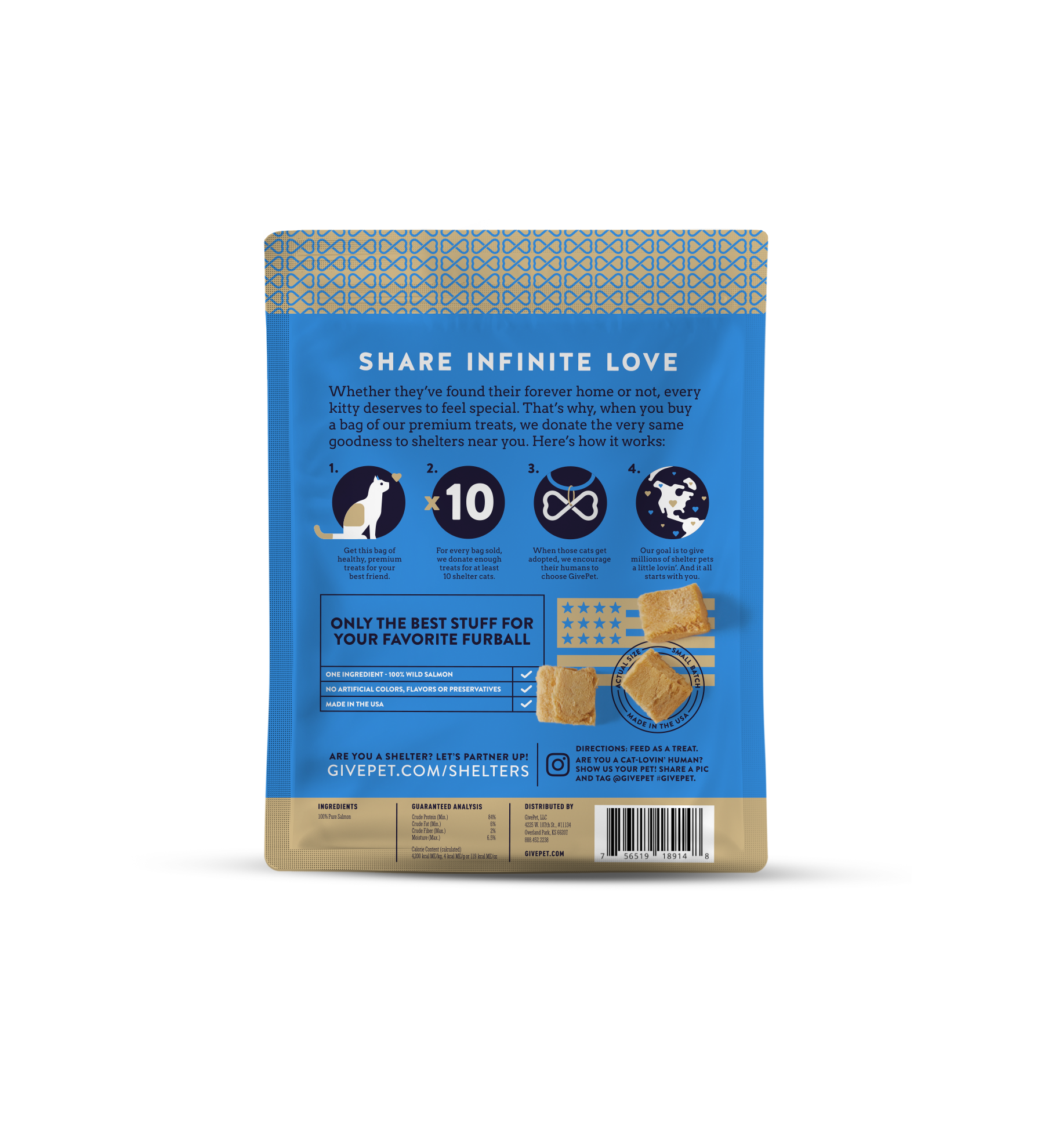 GivePet Purrfect Cast Freeze Dried Cat Treats GivePet