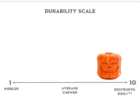 Halloween Jack O' Lantern - Chew Toy-Treat Dispenser Dapper SodaPup Dog Toys