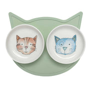 Pet Bowl | Gift Set Watercolor Cat Speckle and Spot by Ore’ Originals