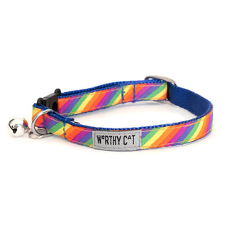 Rainbow Cat Collar The Worthy Dog