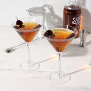 Manhattan Stemmed Glass Martini Cocktail Glasses - Set of 4 TRUE