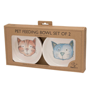 Pet Bowl | Gift Set Watercolor Cat Speckle and Spot by Ore’ Originals