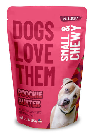 Peanut Butter & Jelly Small Chewy Dog Treats