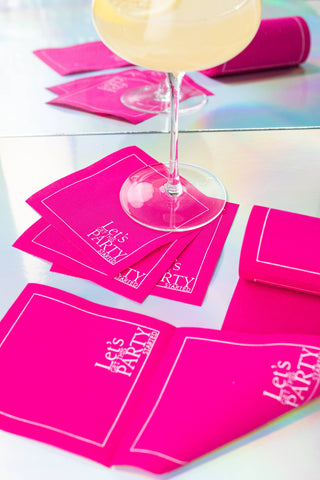 Blush Crush Cocktail Napkin Roll Toasting With Tara