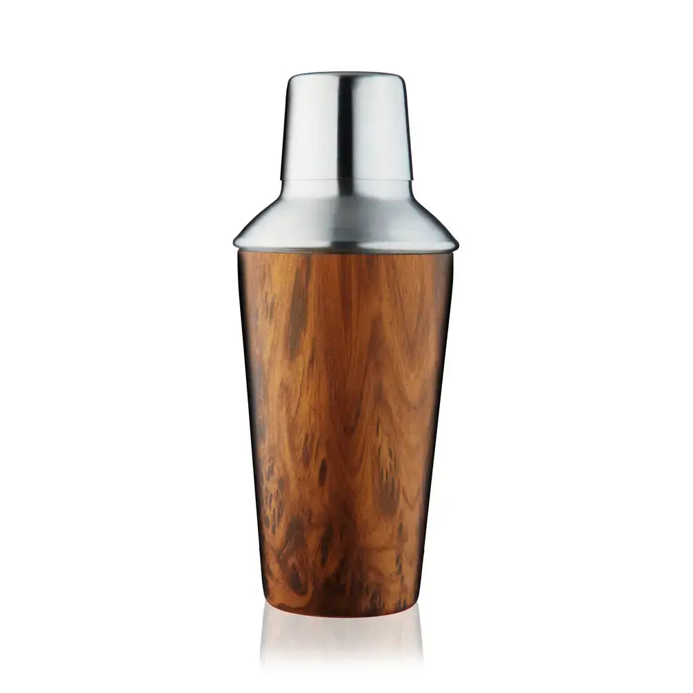 Wood Grain-Patterned Stainless Steel Cocktail Shaker - 20 oz TRUE