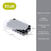 Honeycomb Silicone Ice Tray w/ Plastic Lid TRUE