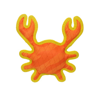 DuraForce Crab Tiger - Orange, Durable, Squeaky Dog Toy Tuffy Dog Toys - VIP Products