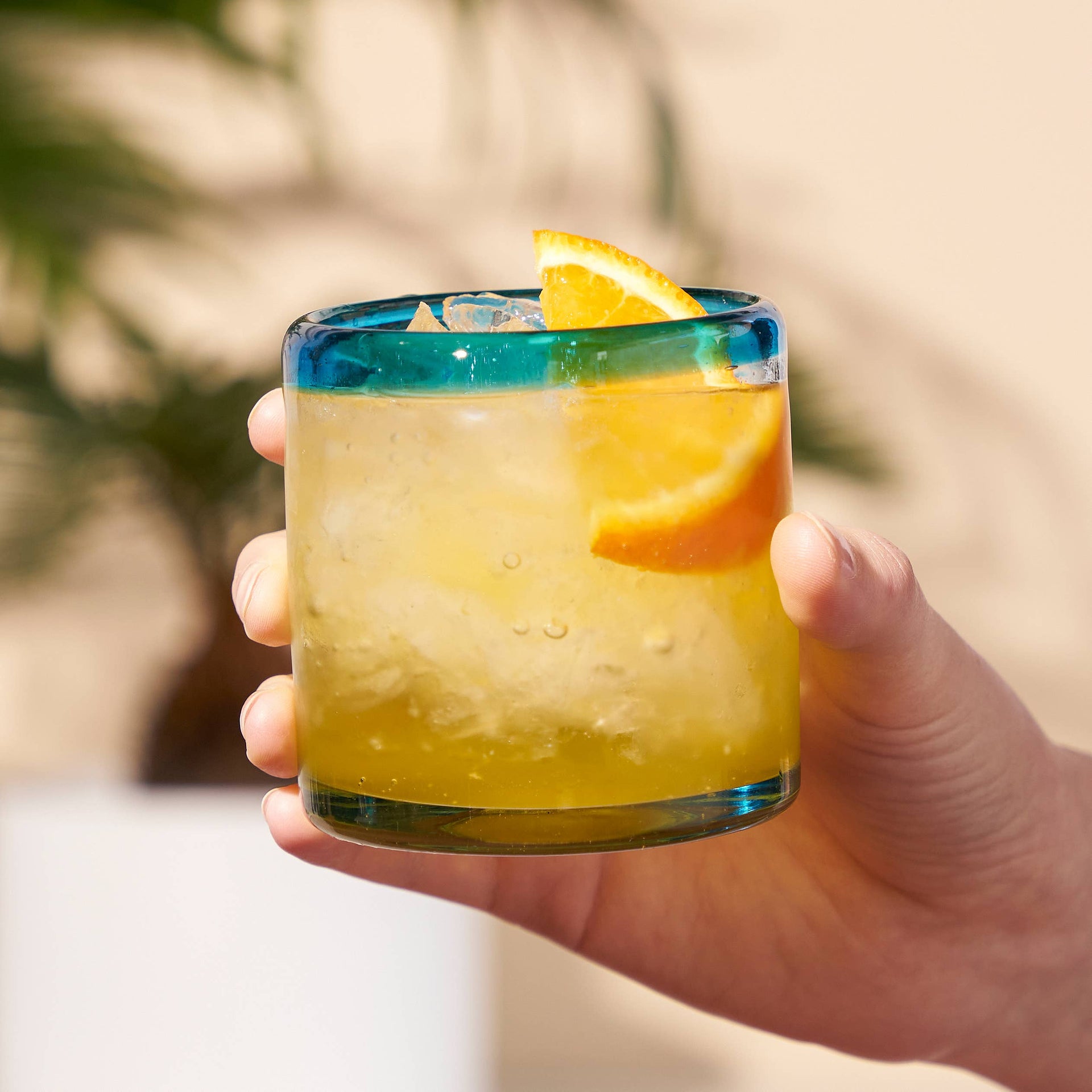 Segunda Vida Primavera Recycled Glass Tumblers - Set of 2 Twine