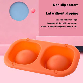 Pet Double Bowl Anti-Spill Dog Cat Food Water Bowl_CWMM5086 Toby Supply