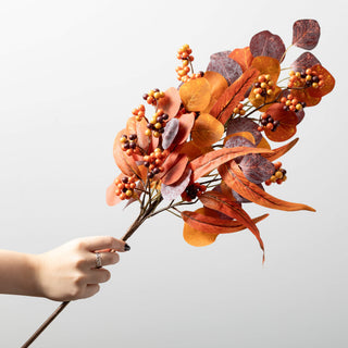 Berry/Eucalyptus Floral Spray Artificial Flora Sullivans Home Decor