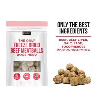 The Only Freeze Dried Beef Meatballs Dogs Need Natural Rapport