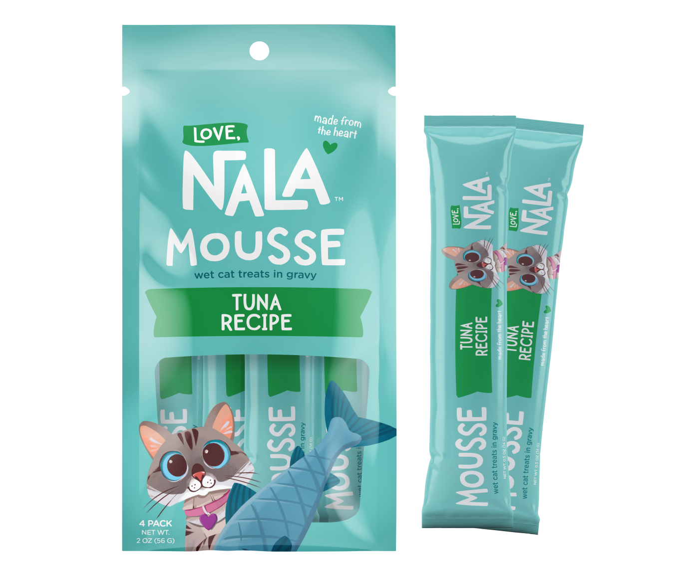 Lickable Cat Squeeze Up Treat - Tuna Flavor Love, Nala