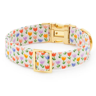 Tulip Garden Dog Collar Dapper The Foggy Dog