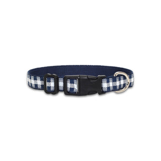 Picnic Plaid (Navy) - Dog Collar Dog & Me Small