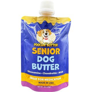 8oz Senior Dog Peanut Butter Squeeze Pack Poochie Butter