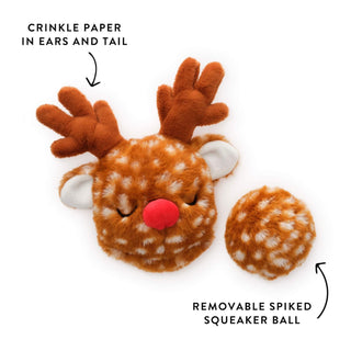 Reindeer 2-in-1 Bounce Dog Toy The Foggy Dog