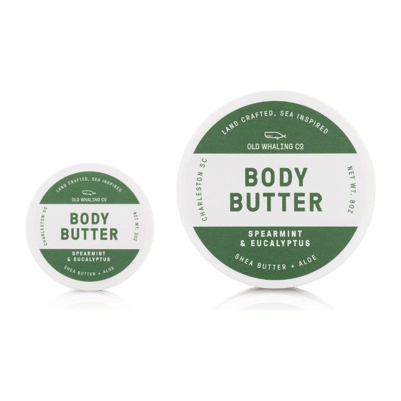 Travel Size Spearmint & Eucalyptus Body Butter (2oz) Old Whaling Company