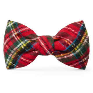 Tartan Plaid Flannel Holiday Dog Bow Tie The Foggy Dog Standard