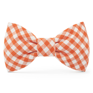 Cider Gingham Dog Bow Tie The Foggy Dog