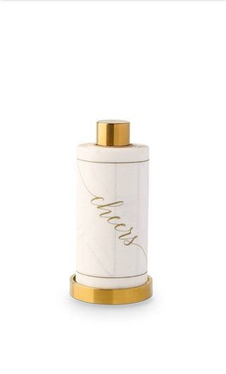 Gold Cocktail Napkin Stand Toasting With Tara