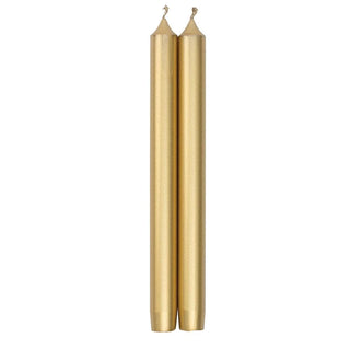 Duet Taper Candle - 12” Pair  Caspari Gold  