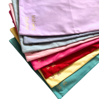Mahjong rack storage bags in assorted colors; soft fabric pouches to fit 17.5–20 in racks.