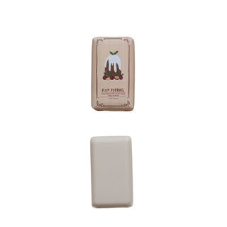 Scented Olive Oil & Shea Butter Milled Bar Soap with Festive Holiday Fragrances Miscellaneous Decor Creative Co-Op Plum Pudding