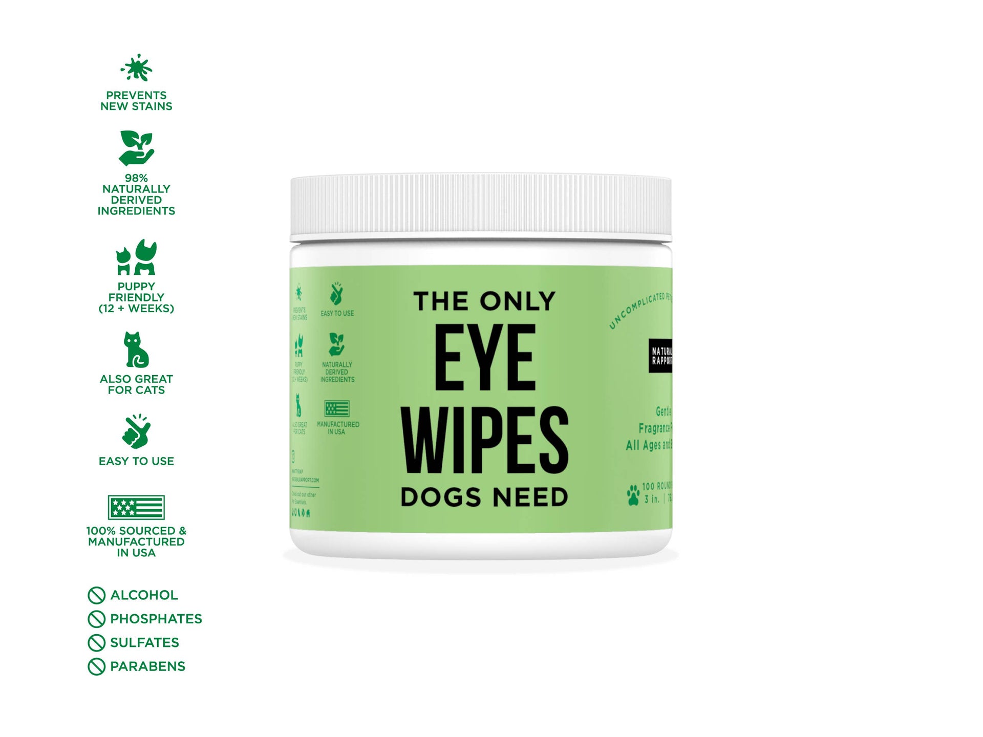The Only Eye Wipes Dogs Need Natural Rapport