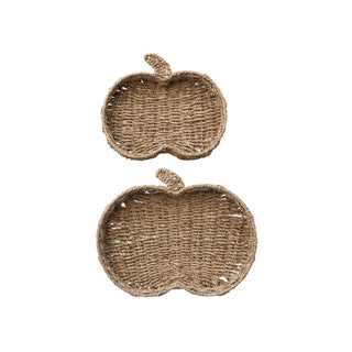 Decorative Hand-Woven Seagrass Pumpkin Shaped Containers Decorative Storage Creative Co-Op
