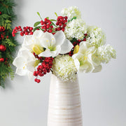 White Glossed Vase  Sullivans   