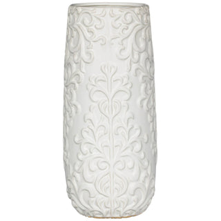 White Floral Printed Vase Sullivans